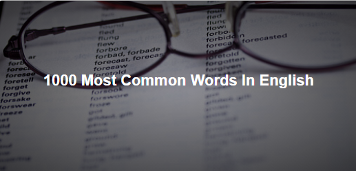 En çok kullanılan 1000 İngilizce Kelime